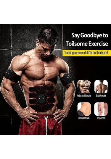 Besthome1 Domary Karın Egzersiz Makinesi - 6 Modlu, 9 Şiddet Seviyesi, Usb Şarjlı, Ev & Ofis İçin, Renkli Kas Geliştirici Çok Renkli