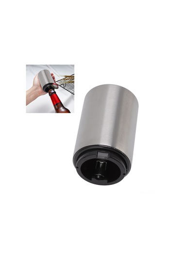 Geeroyoo Stainless Steel Otomatik Basma Şişe Açıcı - Zarfı Uçurmadan, Iz Bırakmadan, Bar/mutfakda Kullanım Kolay 430 Çelik Diğer