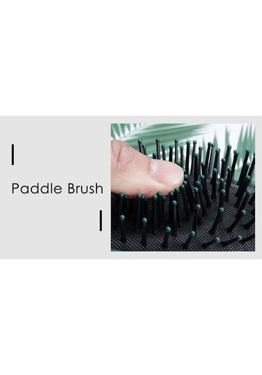 Koyu Yeşil Yastık Kuaförlük Tarak Saç Fırçası Kadın Masaj Bambu Tarak Anti-statik Yüksek Kaliteli Dolaşık Açıcı Saç Azaltmak