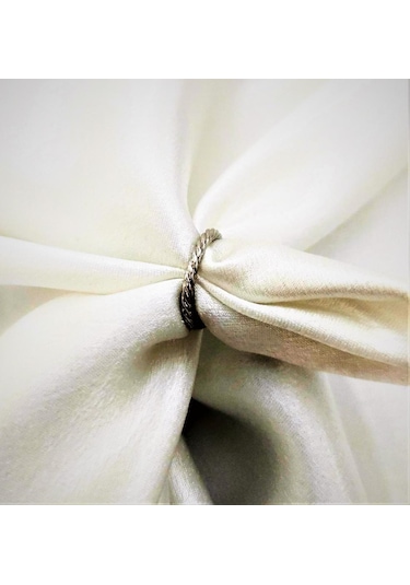 GÜMÜŞ KAPLAMA KARARMAZ ALTTAN AYARLI EKLEM YÜZÜK-YÜZÜK13 Gümüş