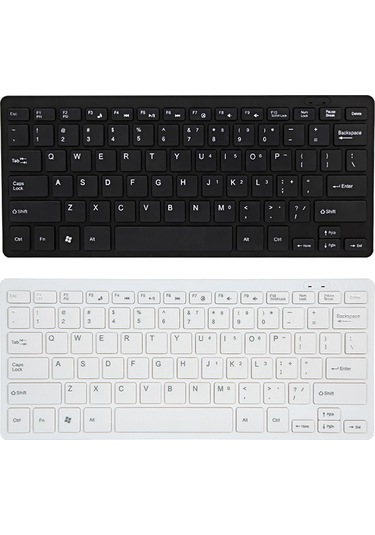 Geeksen "taşınabilir Mini Usb Klavye - Ergonomik Tasarım Ve Rahat Çikolata Tuşları İle Ofis/ev Kullanımı" Beyaz