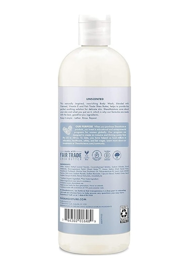Shea Moisture Yulaf Ezmesi & E Vitamini Yatıştırıcı Kokusuz Vücut Şampuanı 586 ML