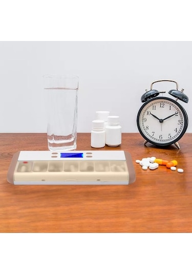 Pazly Zamanlama Suntek Kutusu Izgara Hatırlatıcı Hap Akıllı 7 Cr Diğer