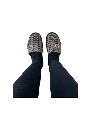 Kahverengi Kışlık Erkek Ev Terliği-kahverengi