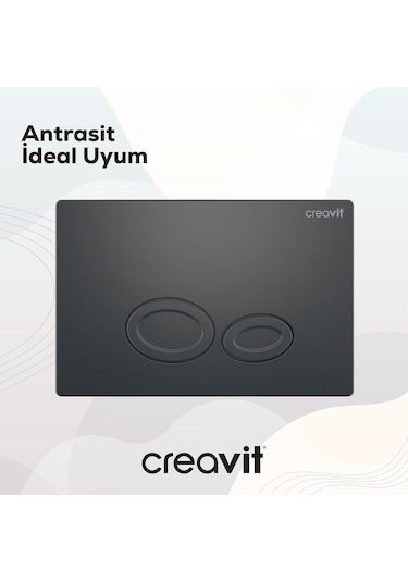 Creavit Drop Antrasit Kumanda Paneli GP2002.04 Antrasit