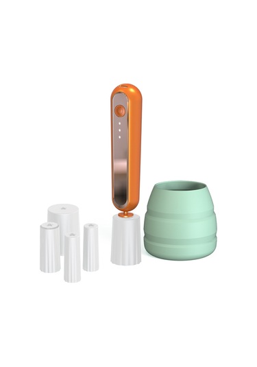 Yifomall Portatif Şarjlı Makyaj Fırçası Temizleme Makinesi - 3 Hız Ayarlı, 5 Farklı Kapak İle