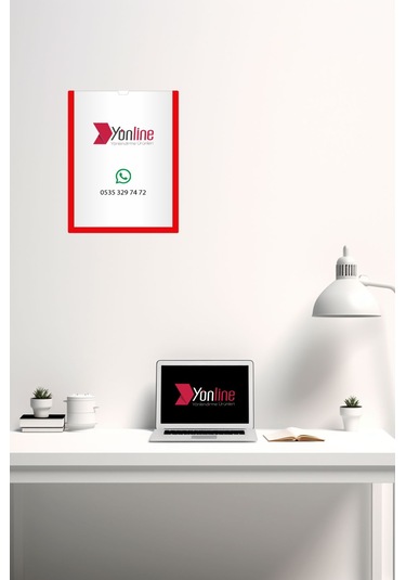 3 Adet A4 Kırmızı Belge Sertifika Çerçevesi Föylük