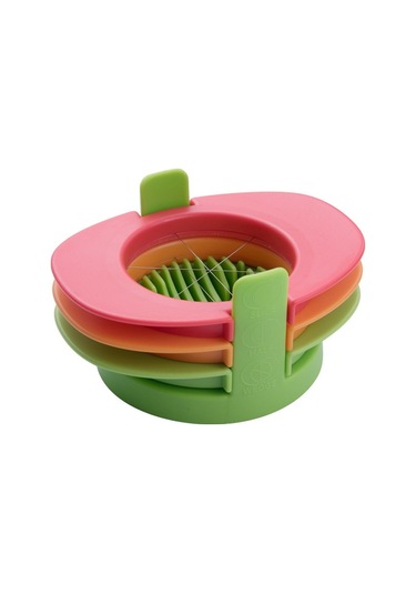 3 Arada 1 Çok Fonksiyonlu Yumurta Kesici Yarı Kesilmiş Yumurta Aleti Mavi Renkli , Boyut:renkli Kırmızı