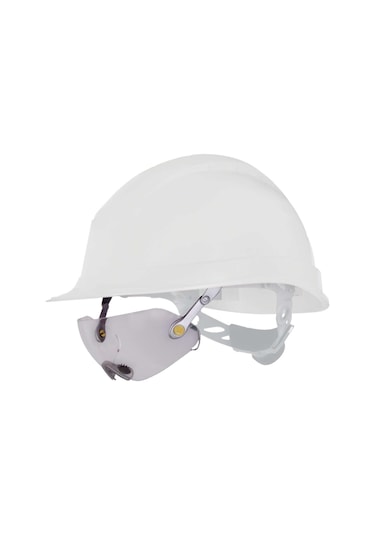 Deltaplus Fuego İnşaat Kaskı Üzerinde Kullanım İçin Şeffaf Koruyucu Gözlük