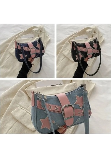 Novahub Çok Renkli Sütyen Üzeri Süt Koltuk Altı Çantası Kadın Moda Omuz Çantası Çok Renkli