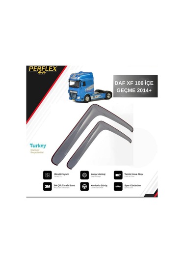 Cam Rüzgarlığı V1 Düz Daf Xf 106 İçe Geçme 2014+