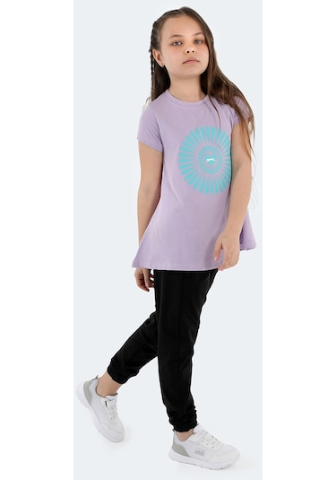 Slazenger POSEIDON IN Kız Çocuk Tişört Lila
