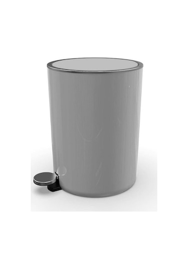 Primanova Lenox Gri Pedallı Çöp Kovası 5 Litre M-E66-07
