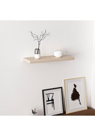 Minarmobilya Minar Gizli Tutuculu Duvar Rafı 60 Cm - Sonomo