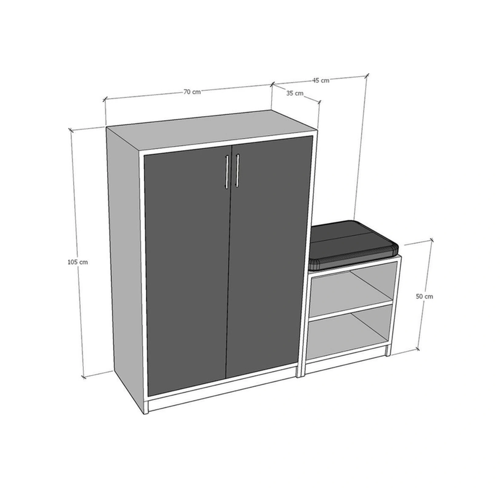 Asra Trend Akça Ağaç Ayakkabılık A-24 Çok Renkli