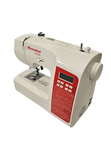 Moonstar 2720 200 Desen Ev Tipi Elektronik Düz Dikiş Makinesi Beyaz