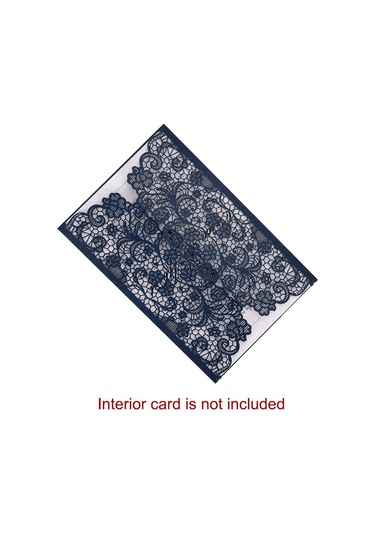 Springsun "10 Adet İnci Kağıdından Zarif Çiçek Desenli Davetiye Kartları - Düğün, Doğum Günü, Yıldönümü İçin" XL