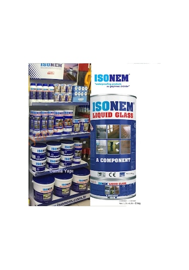 Isonem Lıquıd Glass Şeffaf (Sıvı Cam) Fayans Seramik Balkon Çatı