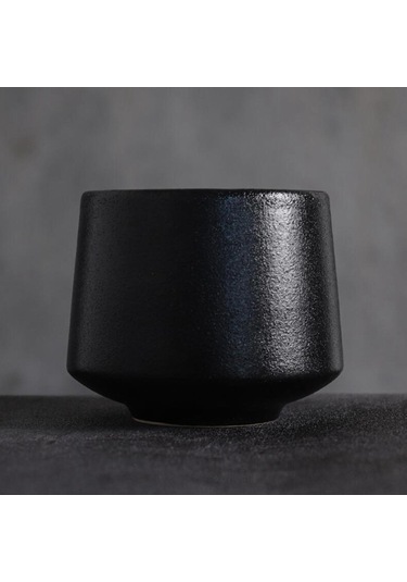 Suntek Çömlekçilik Çin Çay Bardağı İşgal Siyah-bir Siyah Bir