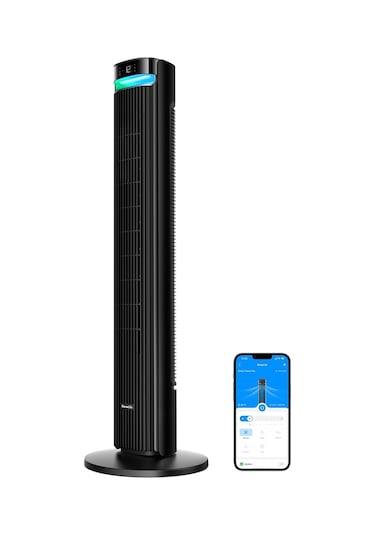 42 Inç Sessiz Akıllı Kule Vantilatör, 12 Hız, Wifi, Alexa, Uzaktan Kumanda