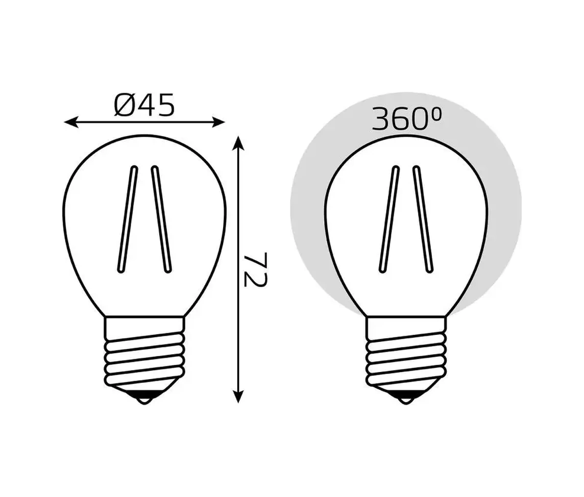 Gauss E27 Ampul Küre 7w 4100k Nötr Işık 3 Adet Led 161690177