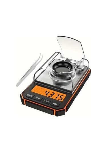 Fastbuy Challenger Turuncu Sınır Hassas 0001 Gram Cüzdan Terazisi Gram Ounce Kilogram Litre Ölçer Turuncu Kenar Turuncu