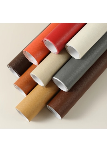 Lanse Yapışkanlı Krem Renk Suni Deri 1 Adet 100 x 140 CM Krem