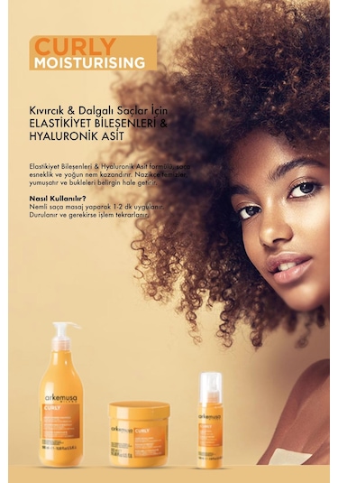Moisturising Shampoo 500ml Kıvırcık / Dalgalı