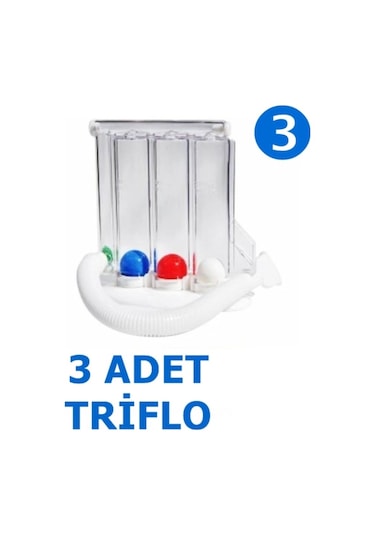 Triflo Solunum Egzersiz Cihazı Nefes Egzersiz Aleti 3 Top x 3
