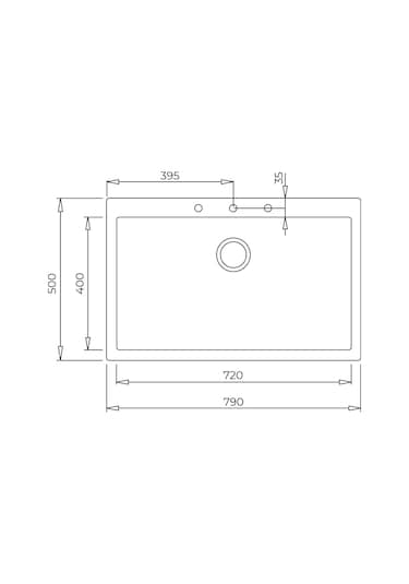 Teka Forsquare 72.40 Tg Tek Hazneli Tegranite+ Eviye - Parlak Krem - 115230003
