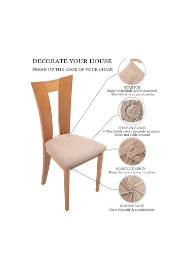 Gri Polar Polar Sandalye Minder Örtüsü Streç Ucuz Yemek Minderi Koltuk Kılıfı Arkalığı Olmadan Koruyucu Mutfak Sandalyeleri Otel Ev