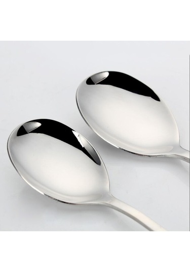 Homyl Paslanmaz Çelik Karıştırma Kaşığı Uzun 21,5-cm Gümüş GÜmüş