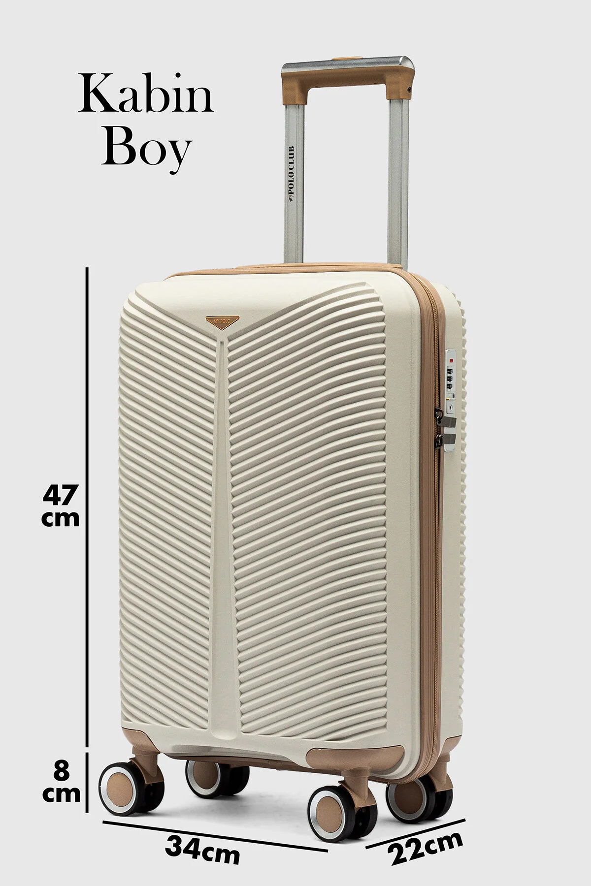 My-pp Bilbao Tekerlekli Kırılmaz Valiz 3'lü Set Bavul Siyah Siyah