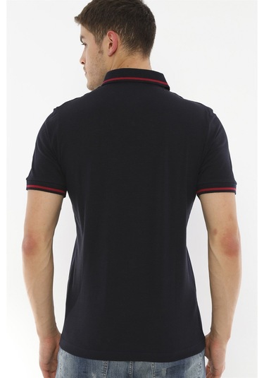 T8586 Dewberry Erkek Polo Yaka T-shırt-lacivert Lacivert