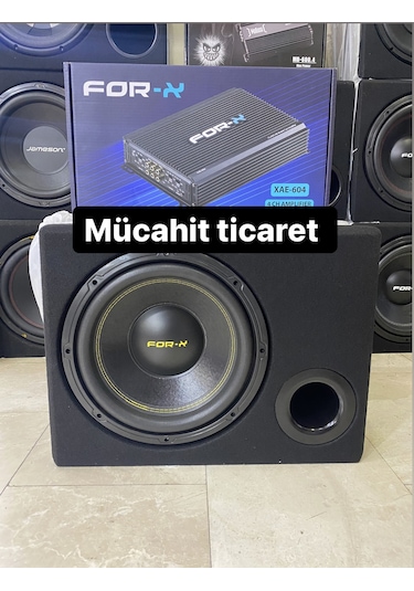 Forx 30cm Bass 1200w 300rms Forx 4kanallı Anfi 2400wat