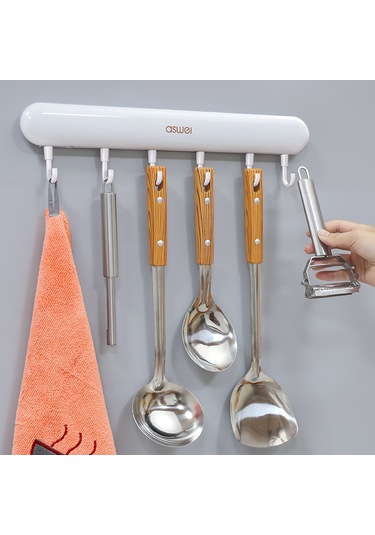 Teltree Banyo Duvar Takımı: 6 Adet Taşınabilir Çekmece, Delme Yok, 5kg Yük Kapasitesi, Bezi Ve Giysi Asma İçin Beyaz Diğer