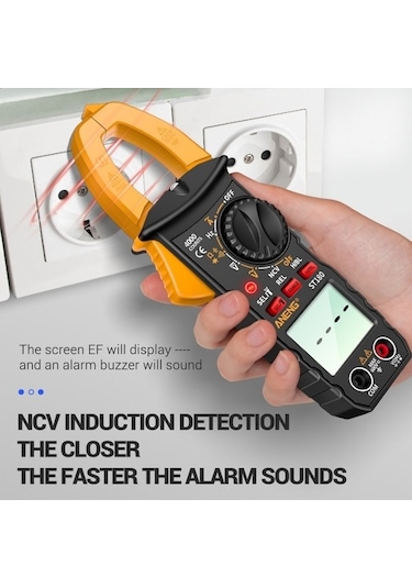 Pazly Ve St180 Siyah Multimetre Kelepçesi Gerilim Ekran Dijital Dc Aneng Akıllı Ac Wq