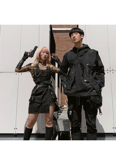 Tenfowee Çok Fonksiyonlu Göğüs Çantası - Hiphop Stili, Ayarlanabilir Kayışlar, Dayanıklı Oxford Kumaş, Mor Renk Mor