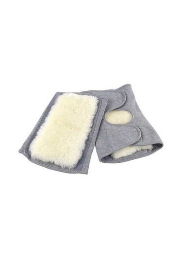 Primepickings Sıcak Ve Kalınlaştırıcı Anti-soğuk Koruyucu Gri M Dişli Dizlik Gri