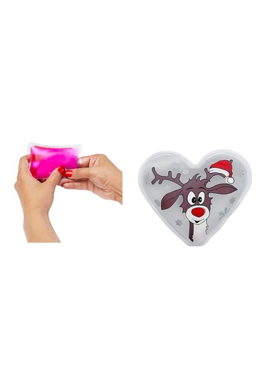 Kalpli Geyikli Cep Sobası,el Isıtıcı,sıcak Su Torbası Pvc Beyaz