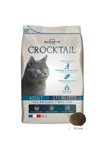 Pro-Nutrition Crocktail Kısırlaştırılmış Balıklı Yetişkin Kedi Maması 2 KG