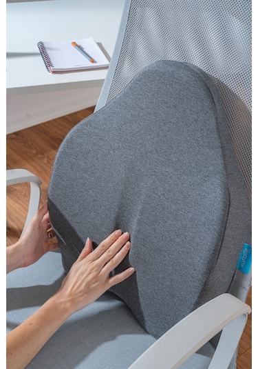 Ortopedik Visco Sırt Bel Destek Yastığı Bel Destek Minderi 54x42x9 Cm