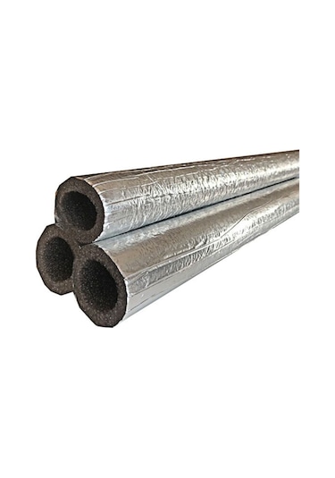 Ygt Ambalaj 2 Metre 35/10 Mm Alüminyum Folyolu İzole Boru Kılıfı