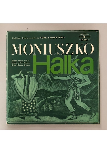Halka Highlights Opera W Przekroju Lp Plak Orjinal Dönem Polonya Baskı 2.el Plak