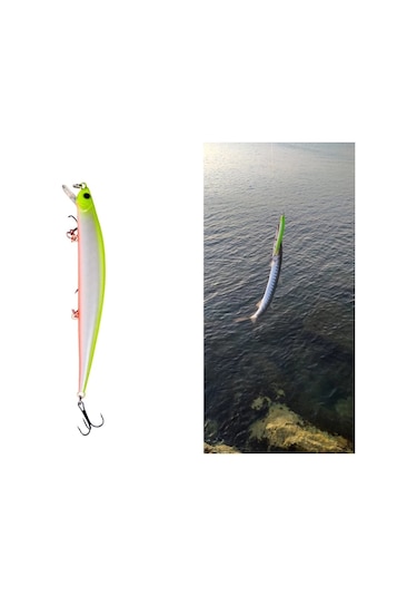 12 G Sahte Yem Lures Rapala Sarı Turna Levrek Lüfer Çinekop