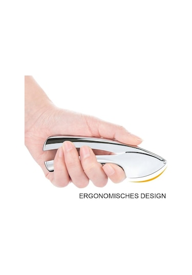 Sarımsak Presi Pratik, Kolay Temizlenir, %100 Paslanmaz Çelik, Ayarlanabilir Boyut, 2 Diş Kapasiteli B Diğer