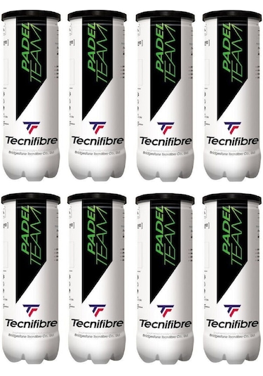 Tecnifibre Padel Team 3'lü 8 Kutu Padel Topu Çok Renkli