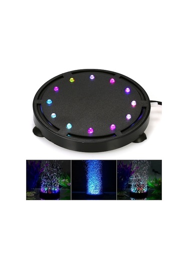 Yifomall Renkli Led Balık Tankı Işıklandırma Ve Hava Kabarcık Aydınlatma Sistemi Çok Renkli Çok Renkli