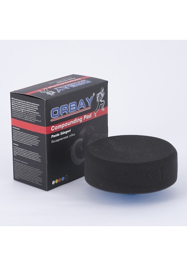 Orbay Aplikatörlü Polisaj Pasta Cila Süngeri Siyah 150mm Yumuşak
