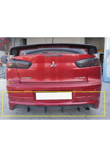 Mitsubishi Lancer Evo Arka Ek Plastik Siyah Difüzör Arka-bodykit-ek-karlık